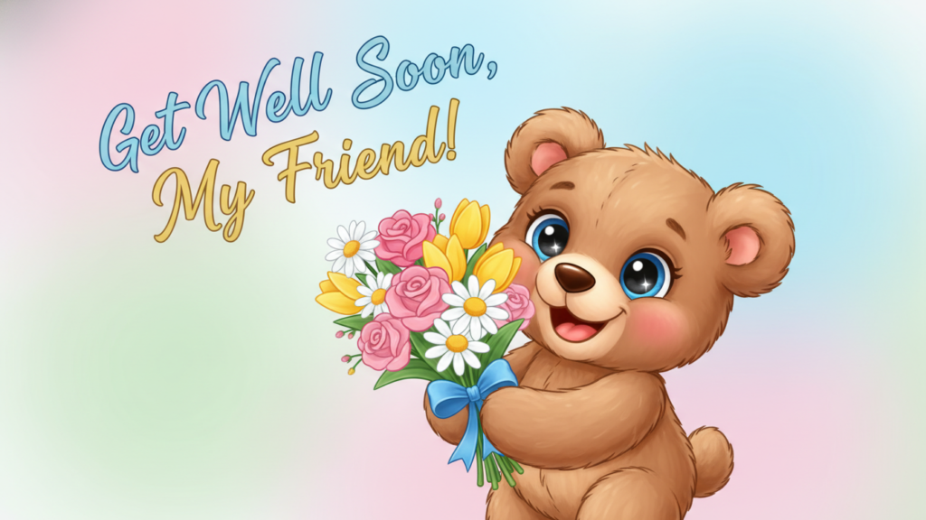 Get Well Soon Floral Images For Best Friend
