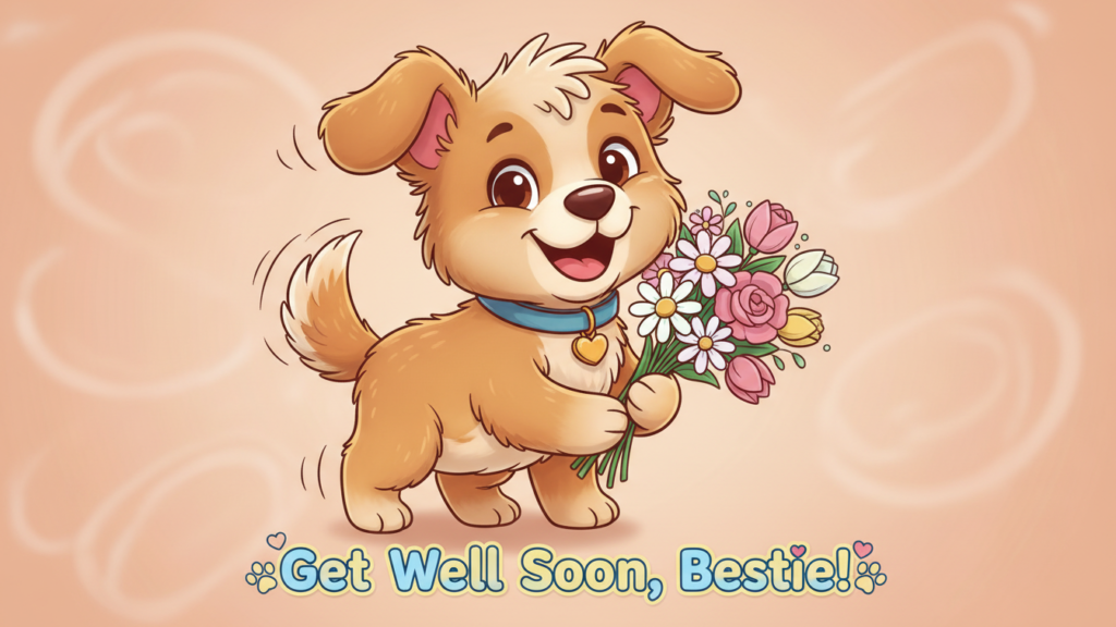 Get Well Soon Flower Cards For Friend
