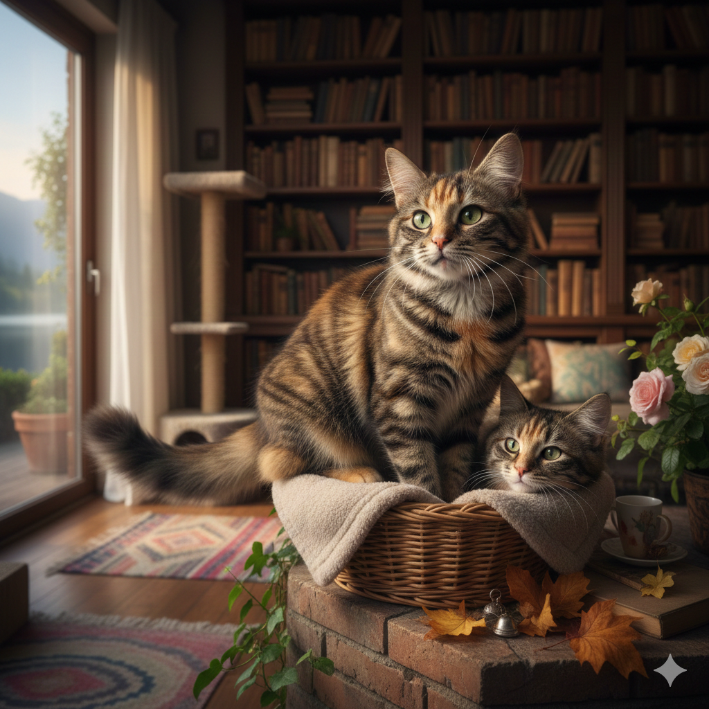 Real torbie cat closeup