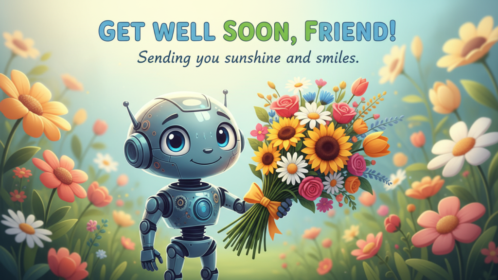Get Well Soon Flowers Images For Friend

