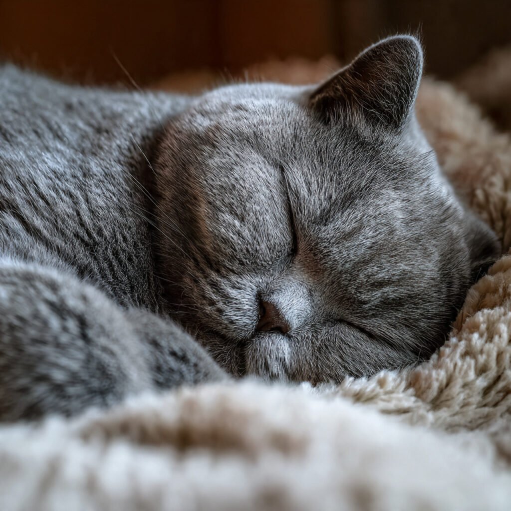 British Shorthair cat sitting