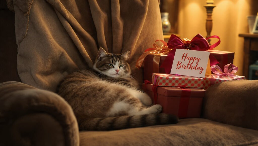 Cute happy birthday cat pictures for celebrations