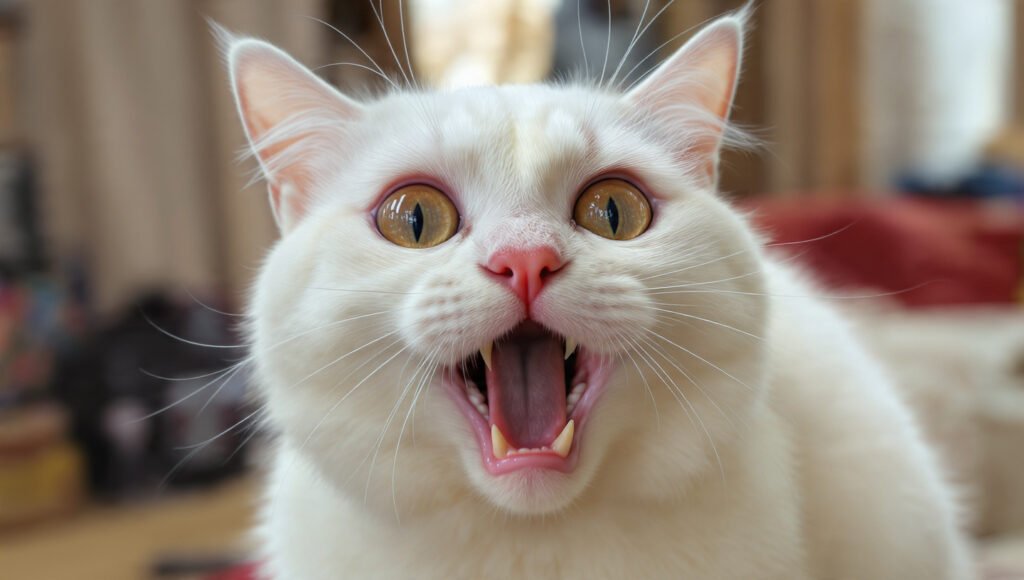 Cat reaction meme cute