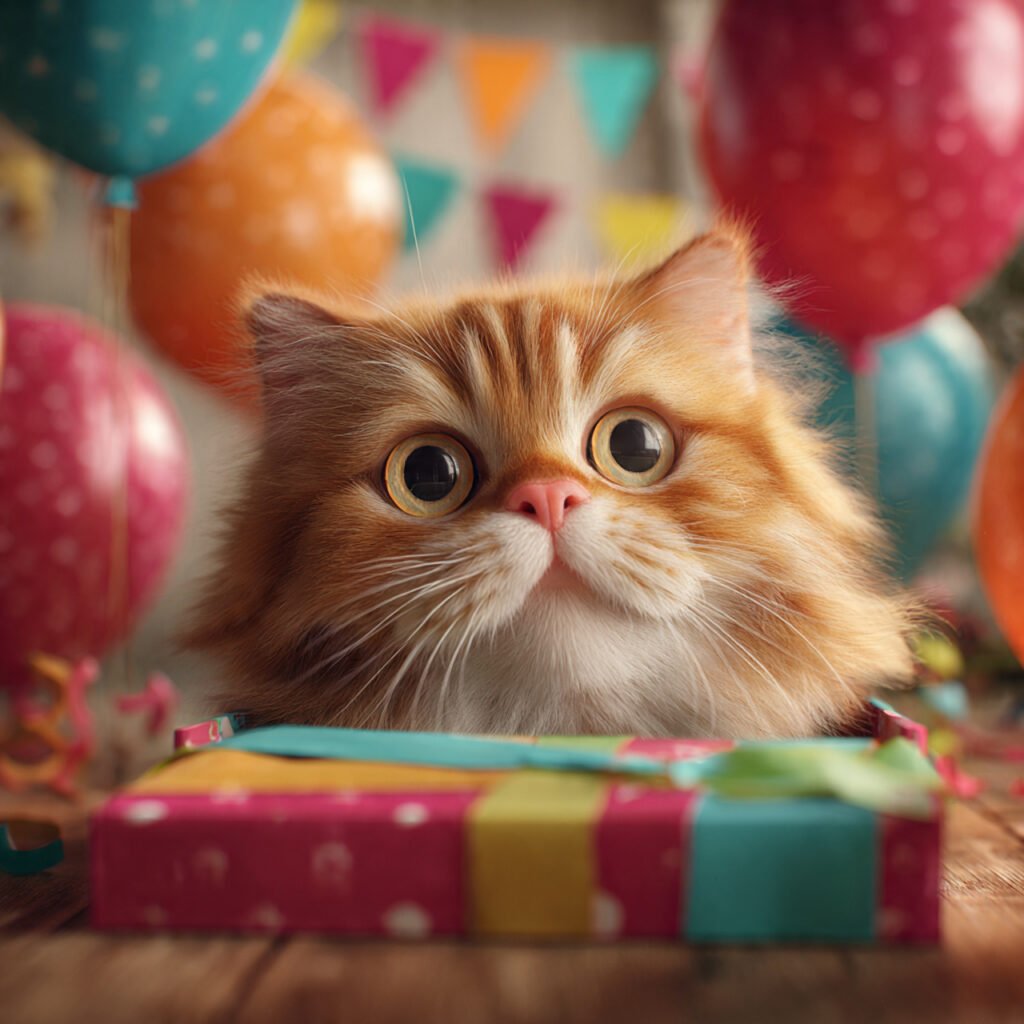 Happy birthday cat photos for greeting cards