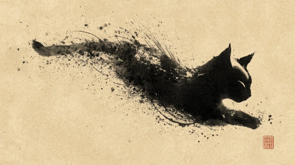 Cat drawing creative art