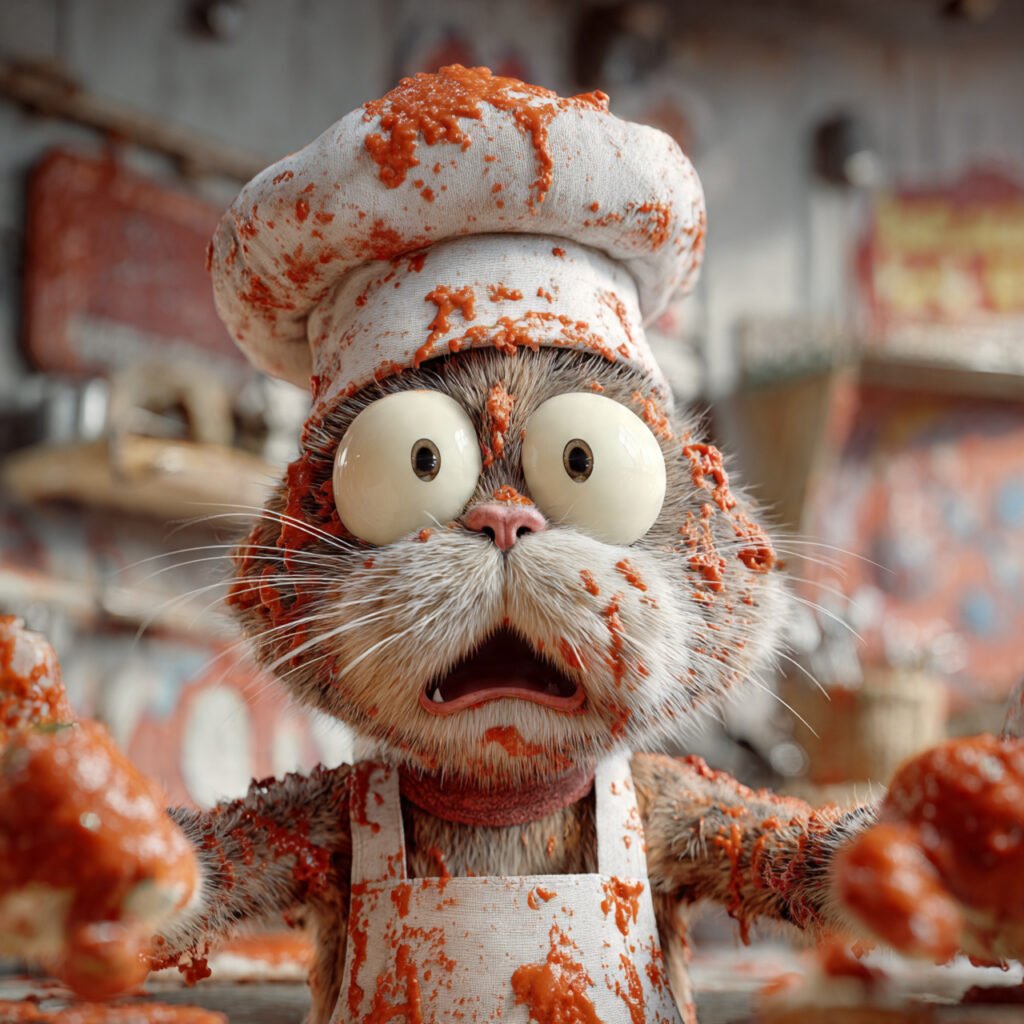 Whimsical Bill the Cat artwork