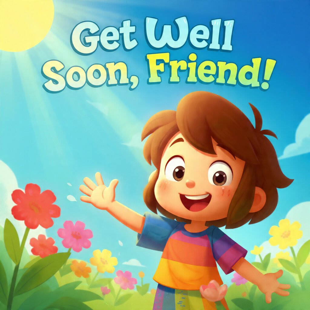 Cute Flower Get Well Soon Images For Friend
