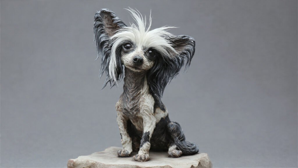 Powderpuff Chinese Crested dog