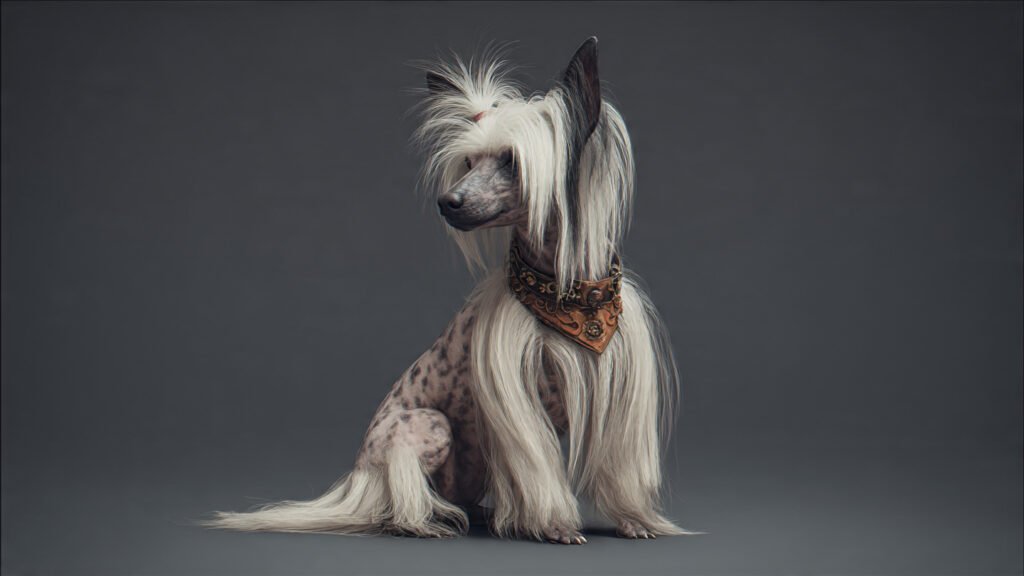 Unique Chinese Crested dog look