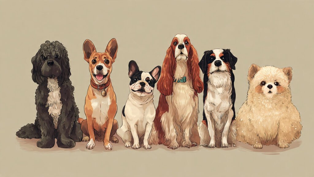 Adorable puppy from cute dog breeds