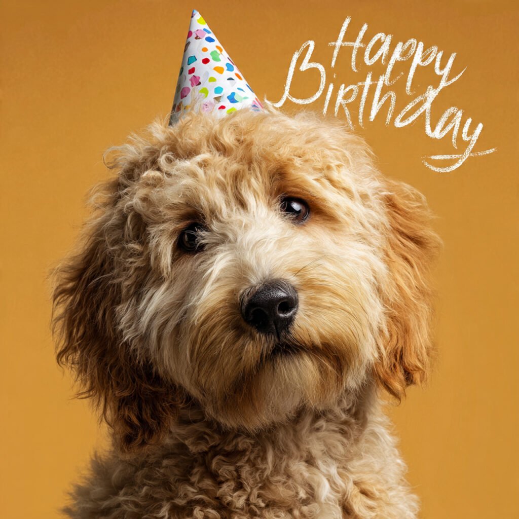 Happy birthday dog wishes image