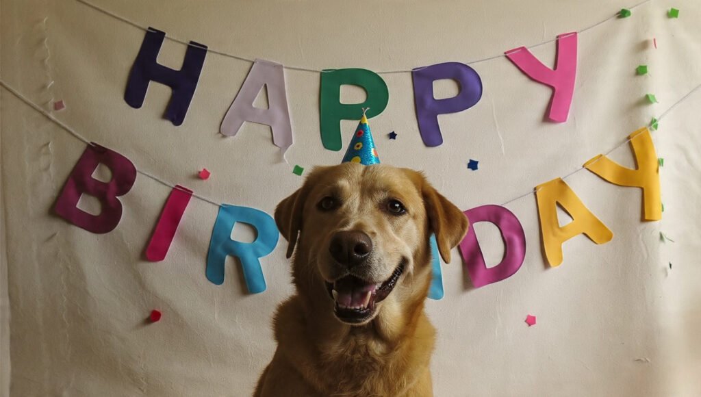 Happy birthday dog HD image