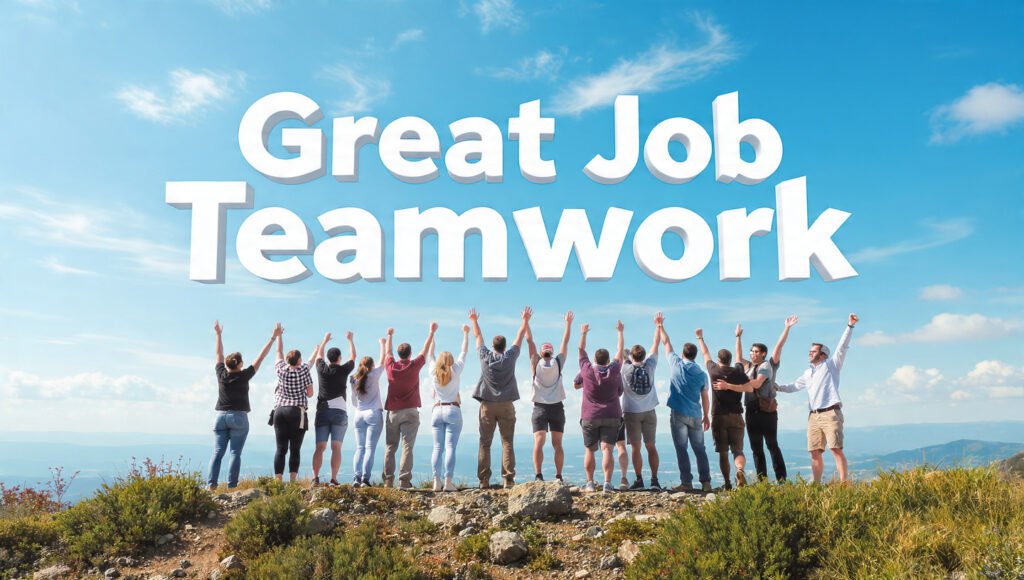 Strong Teamwork Great Job Images
