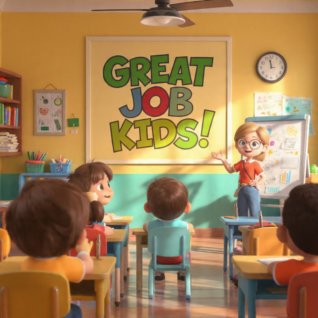 Great Job Classroom Motivation Images For Kids
