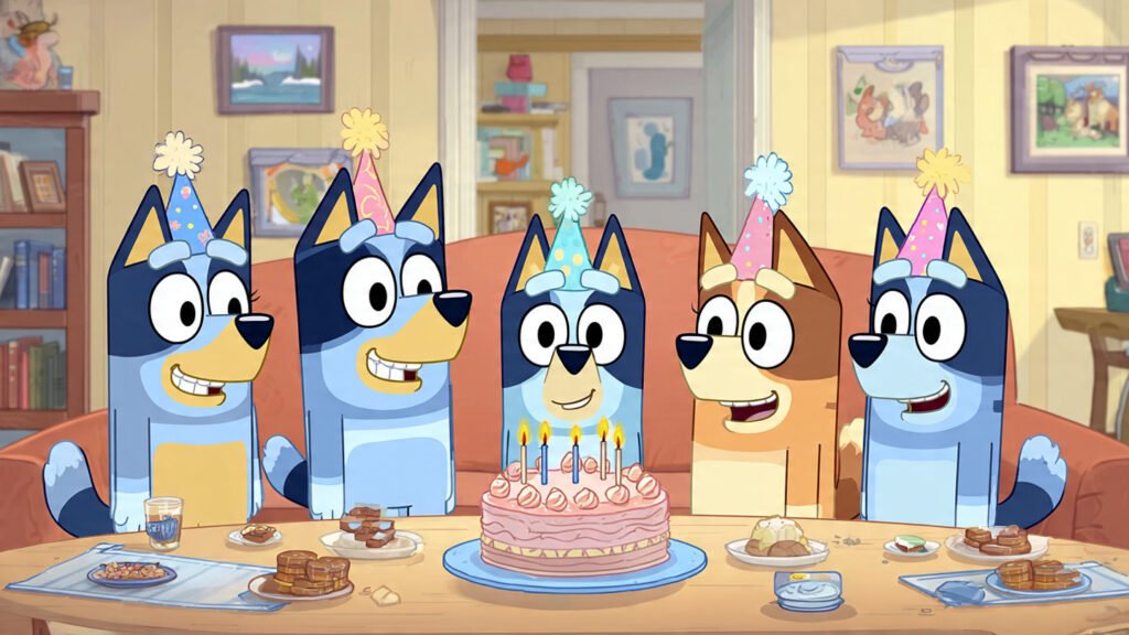 Cute Bluey Family Birthday Party Pictures