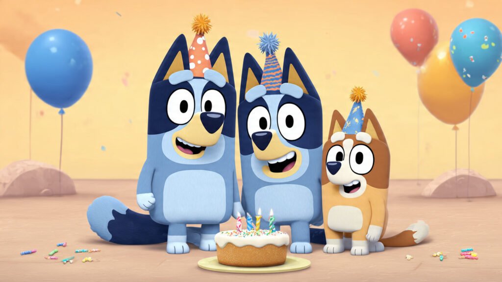 Bluey Themed Birthday Party Family Celebration