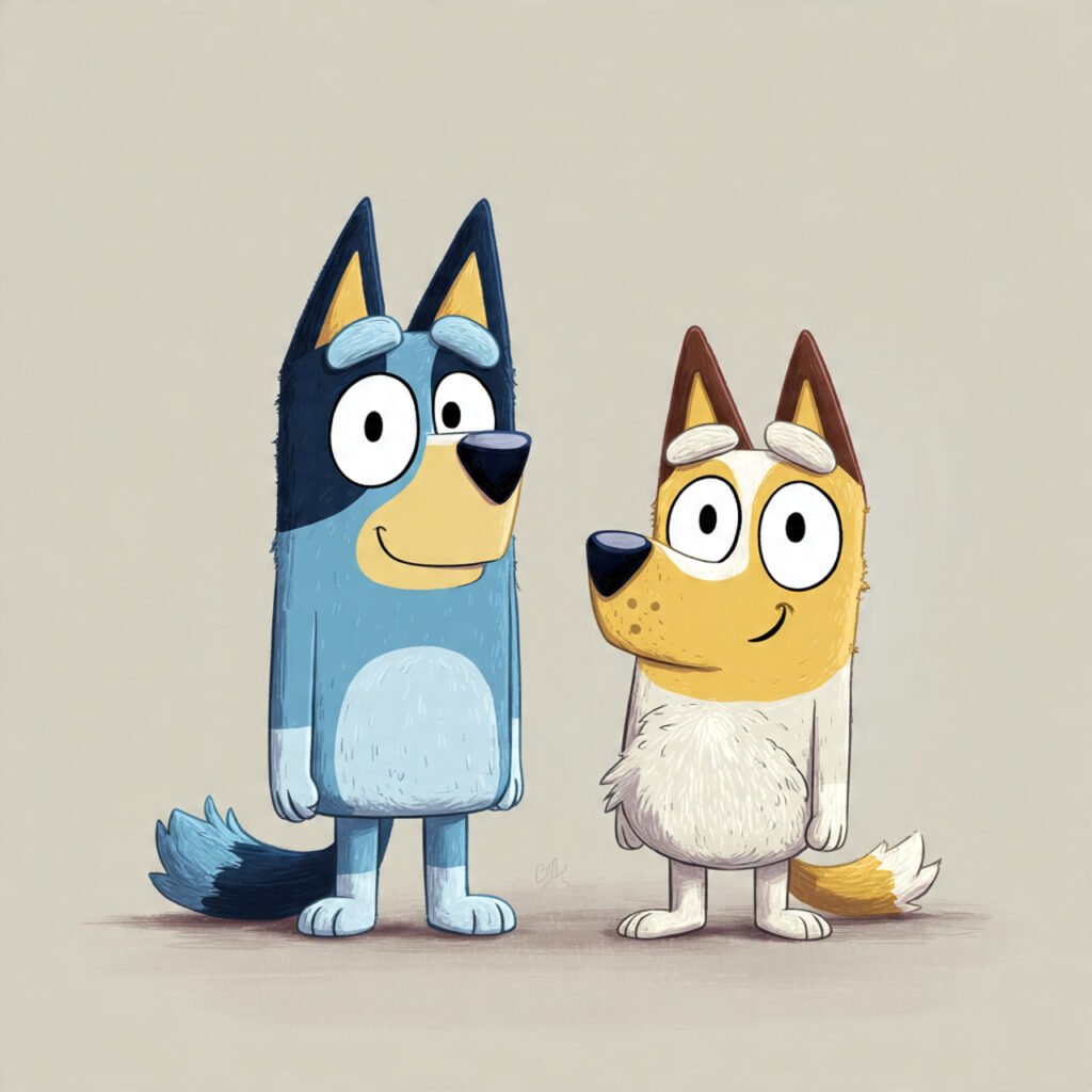 Adorable Bluey family cartoon picture collection