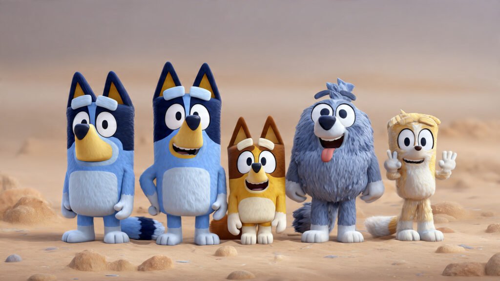 Cute Bluey cartoon characters HD images