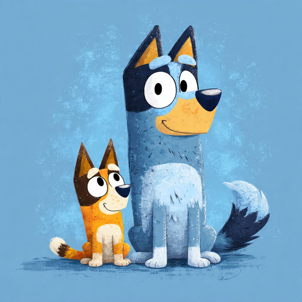Popular Bluey TV cartoon character images