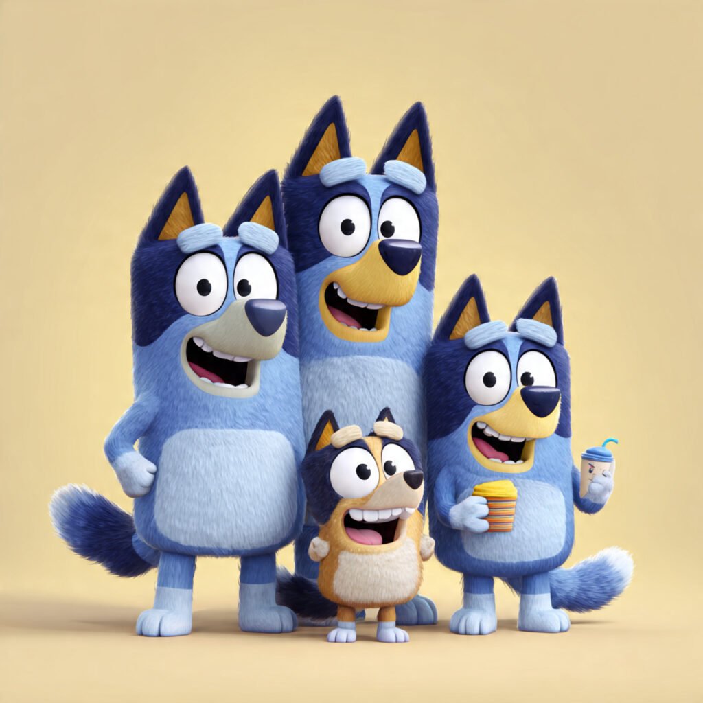 Trending Bluey animated characters HD pictures
