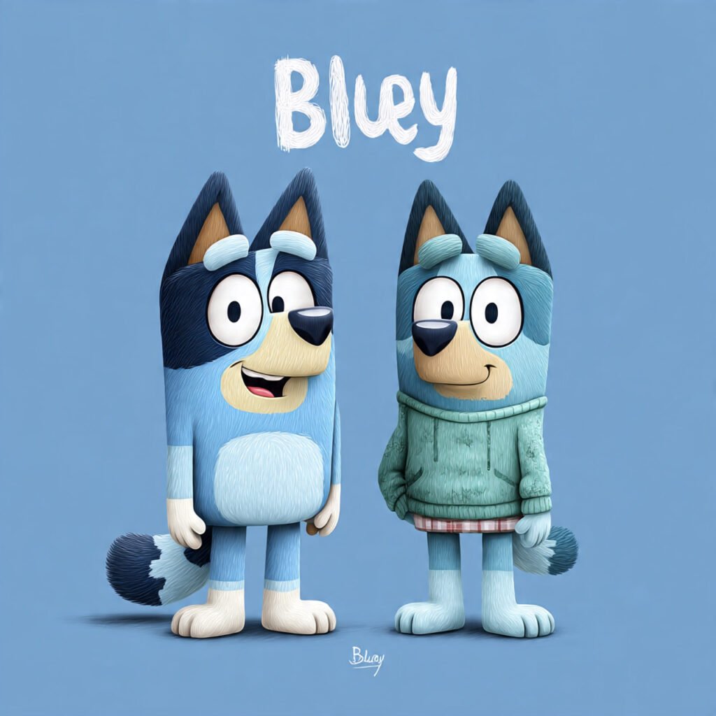 Bluey and Bingo cartoon HD images