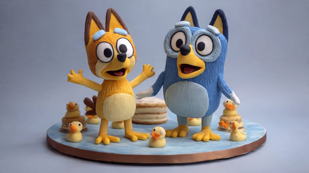 Best Bluey Duck Cake Celebration Images