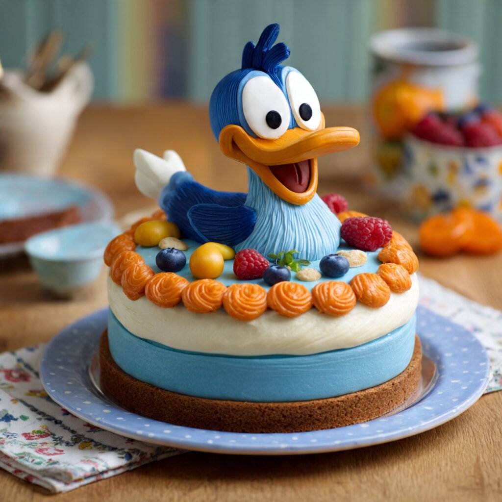 Bluey Style Duck Cake Birthday Inspiration