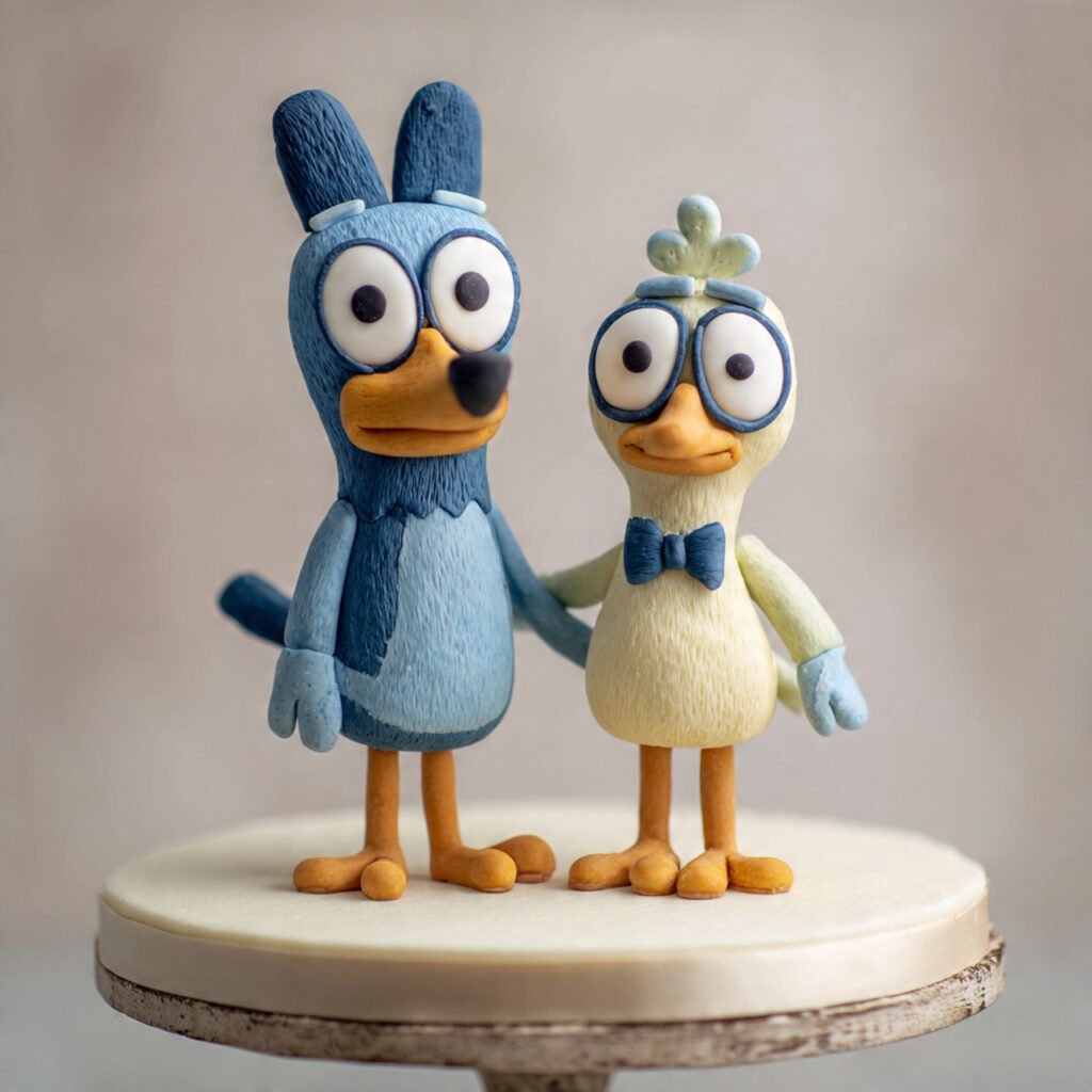 Bluey Duck Cake Cartoon Theme Photos