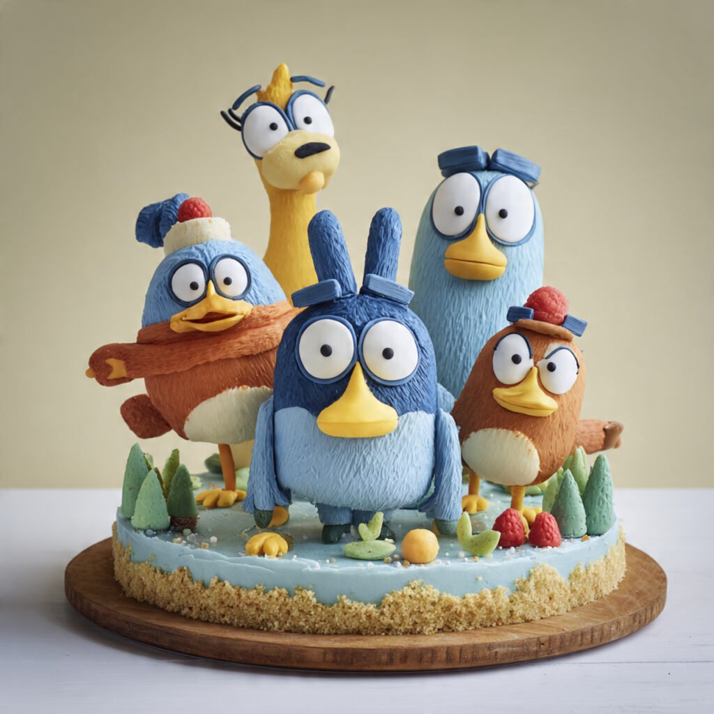 Lovely Bluey Duck Cake Event Pictures
