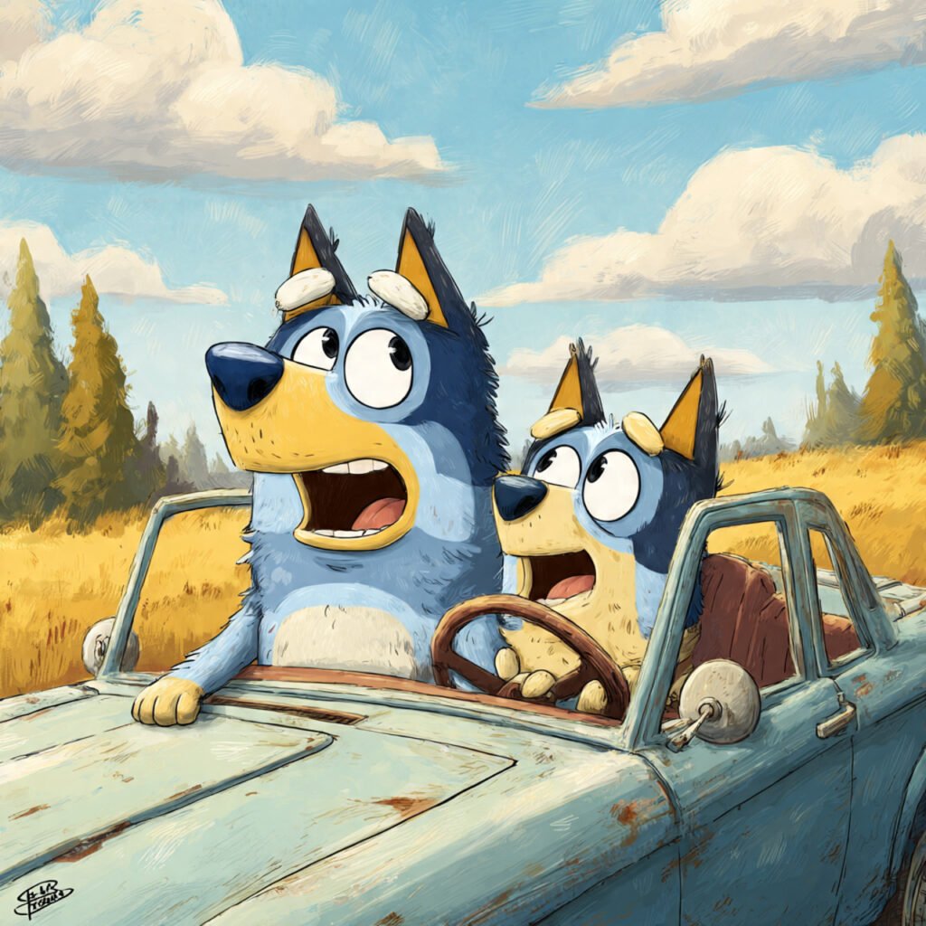 Bluey Animated Character Viral Images