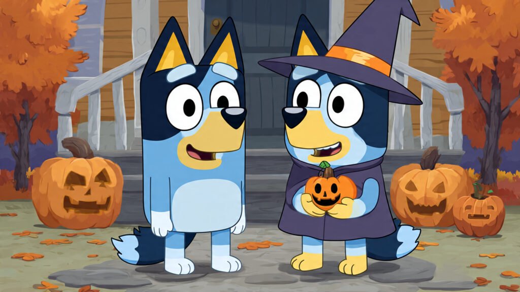 Bluey Halloween Printable Treat Bag Labels For Parties