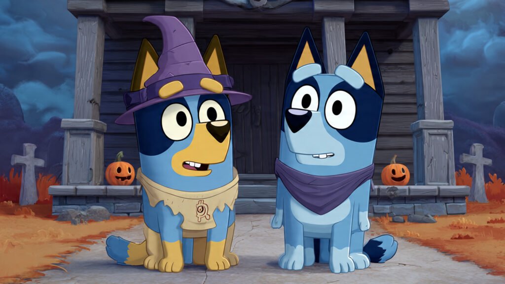 Bluey Halloween Printable Stickers And Tags For Crafts