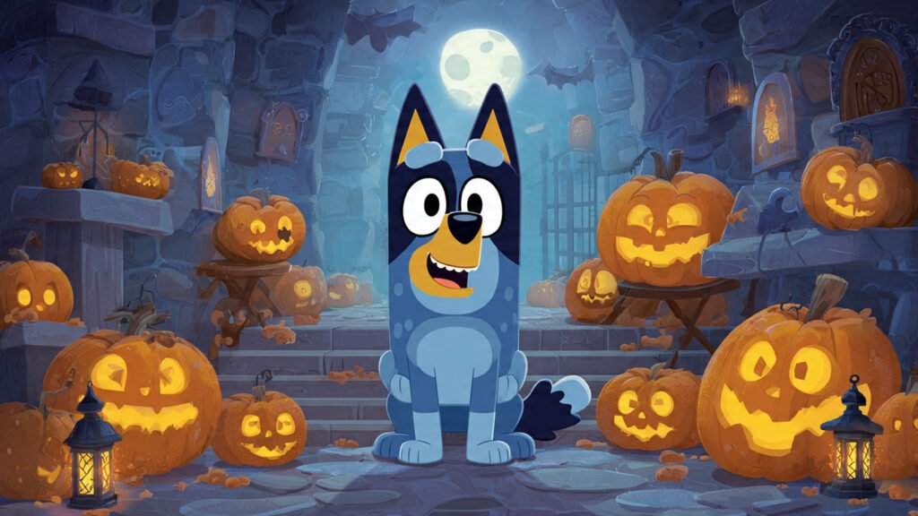 Adorable Bluey Halloween Themed Printable Worksheets For Kids