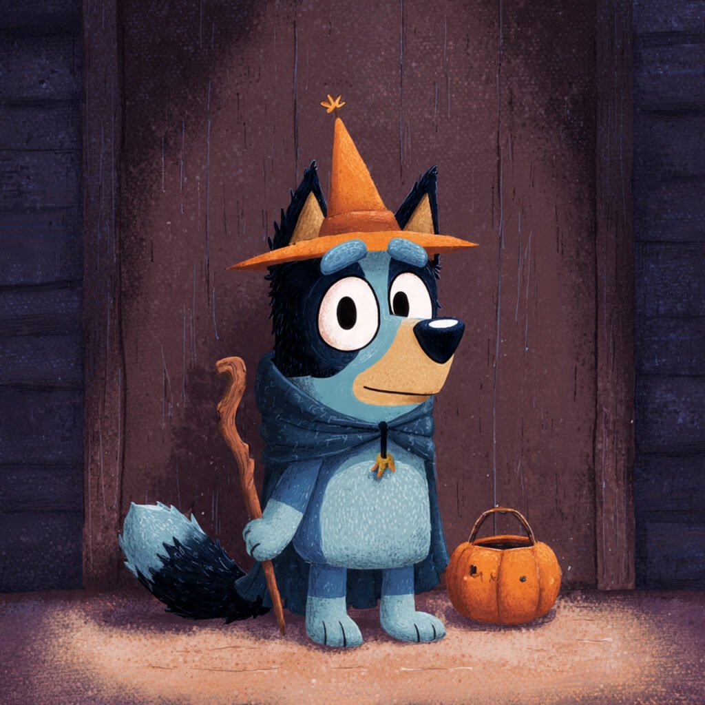 Cute Bluey Halloween Pumpkin Carving Printables For Kids