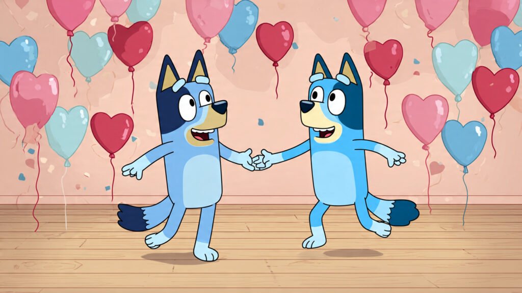 Bluey Valentine Love Dance Cute Pics