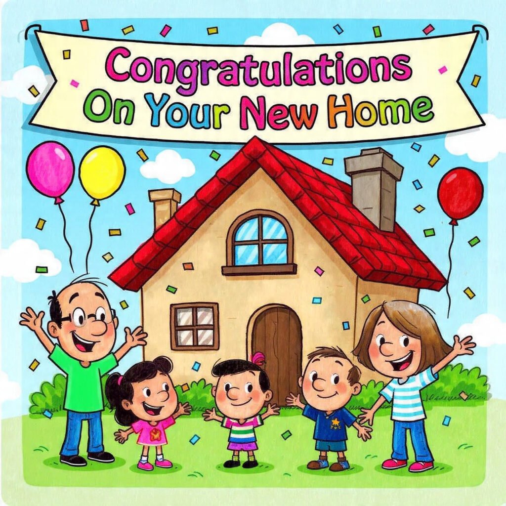 Warm wishes for your new house!