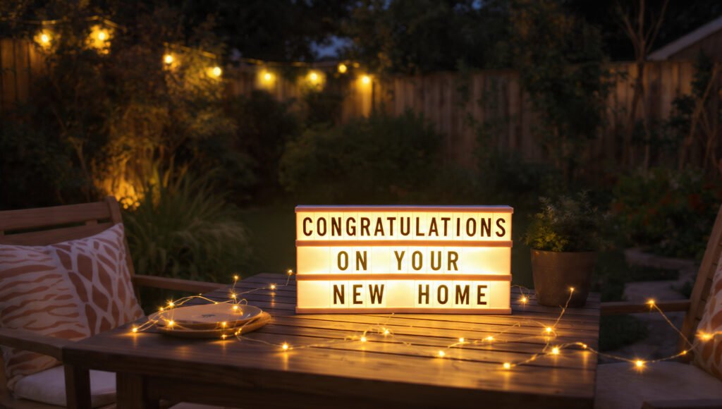 Celebrate your beautiful new home today!