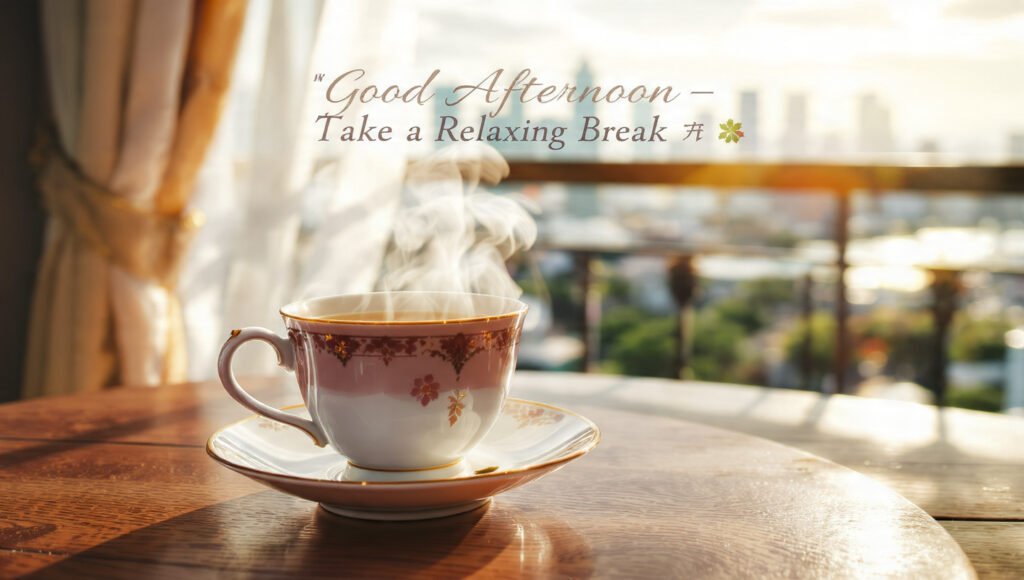 Elegant Good Afternoon Greeting Images WhatsApp