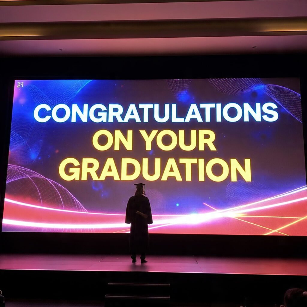 Congratulate friends using these graduation visuals