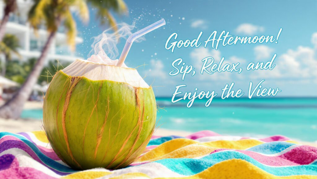 Warm Beach Afternoon Greetings Quote Images