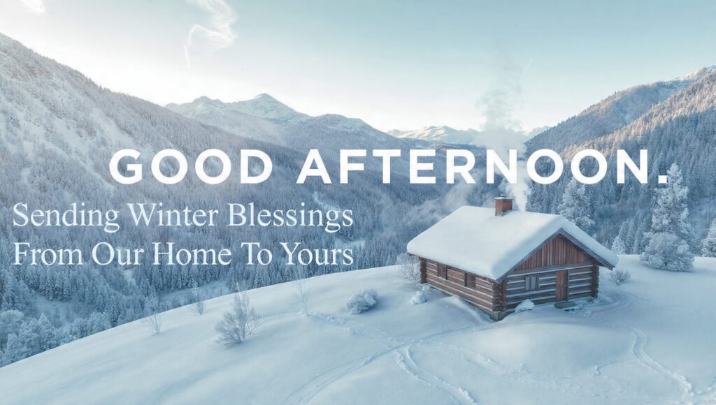 Magical Winter Afternoon Blessings For All
