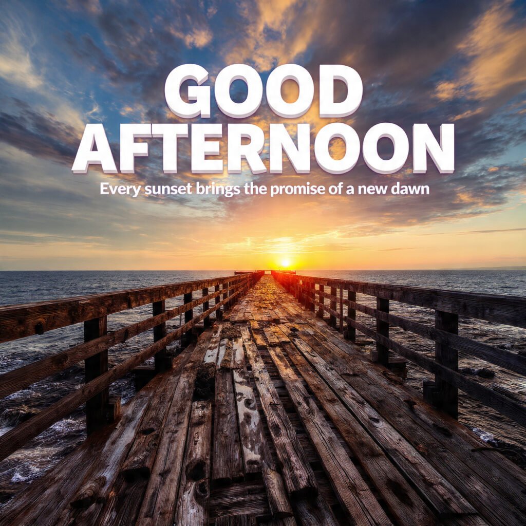 Coastal Good Afternoon Blessings With Quotes
