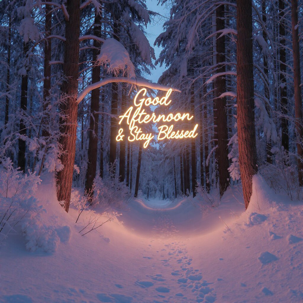 Winter Vibes Good Afternoon Wishes