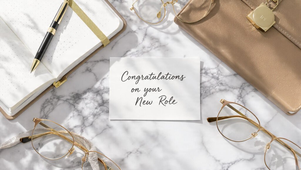 Wishing joy and growth in your new role