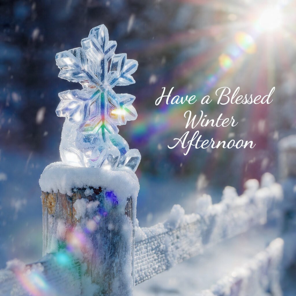 Snowy Afternoon Blessings And Warm Wishes