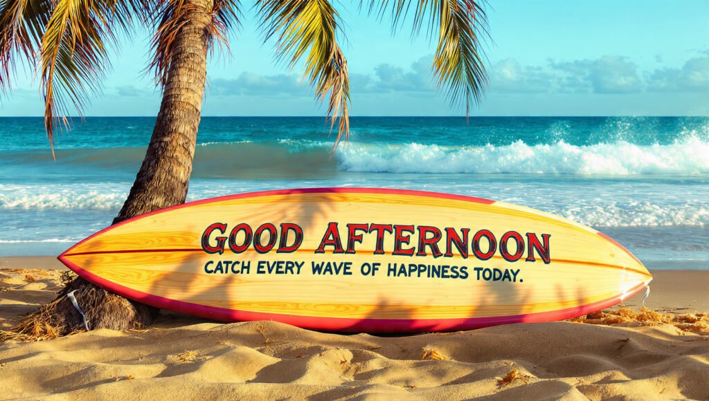 Happy Afternoon Beach Moments With Quotes