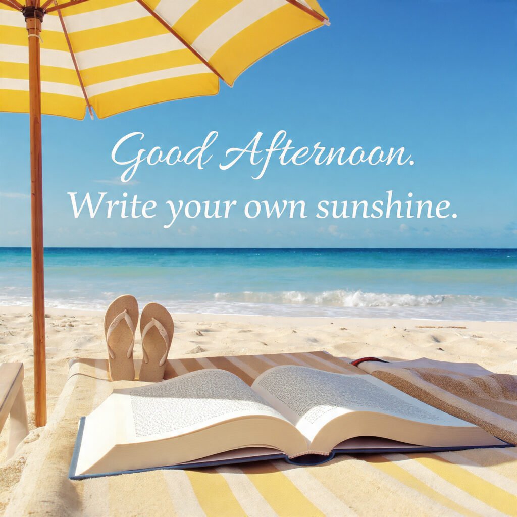 Lovely Seashore Afternoon Wishes With Quotes