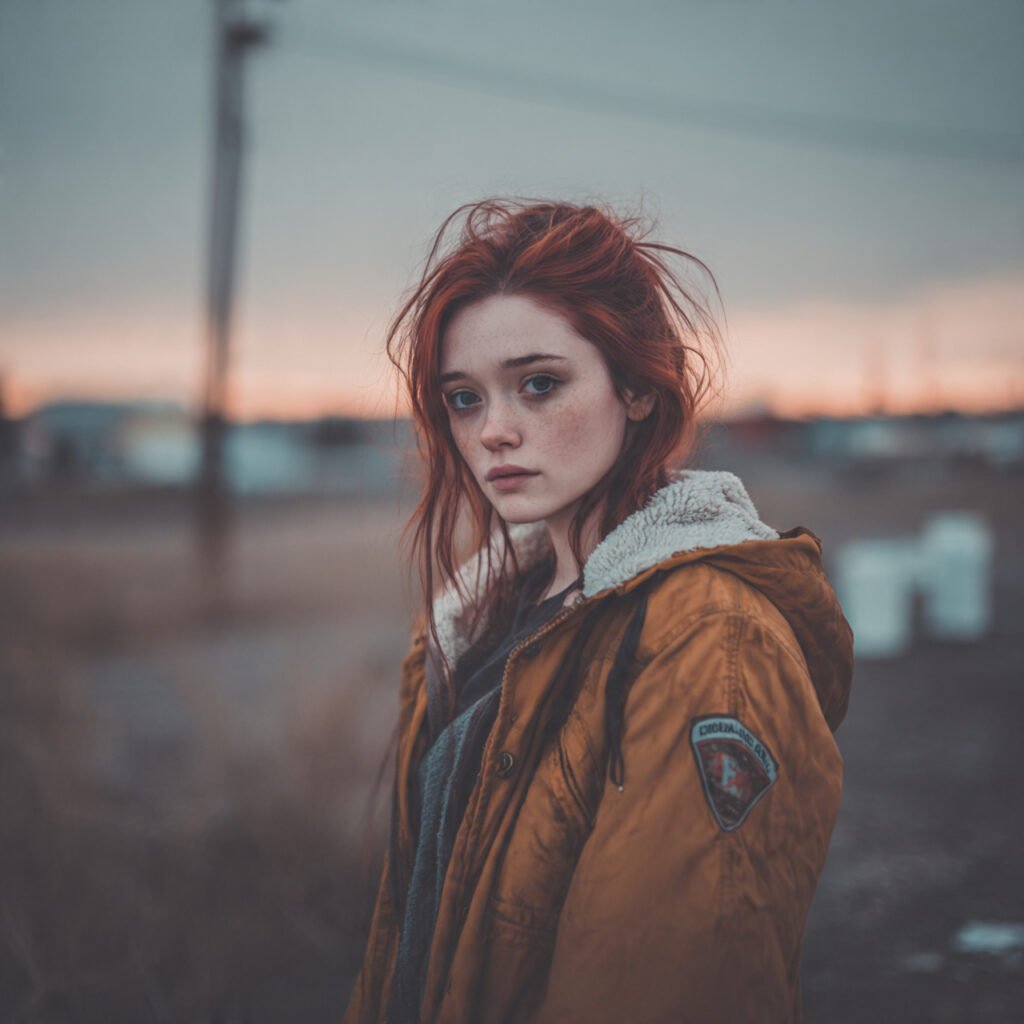 Lonely girl with sad attitude vibes