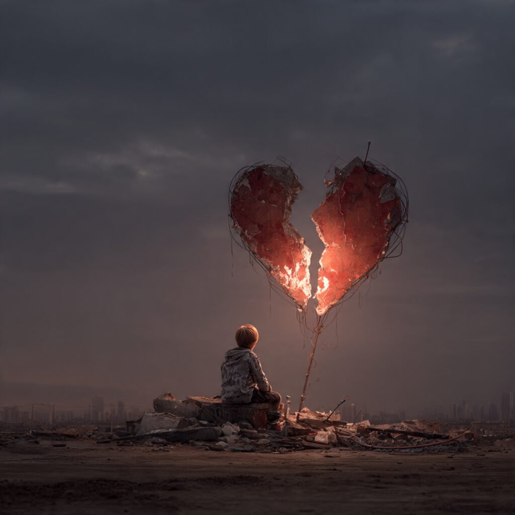 Sad emotions trapped in boy&rsquo;s heart