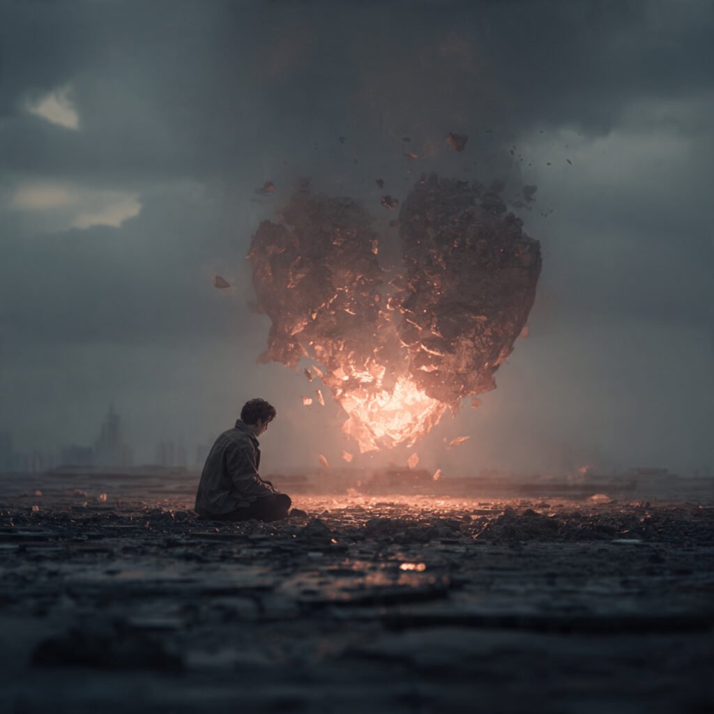 Sad boy lost after love